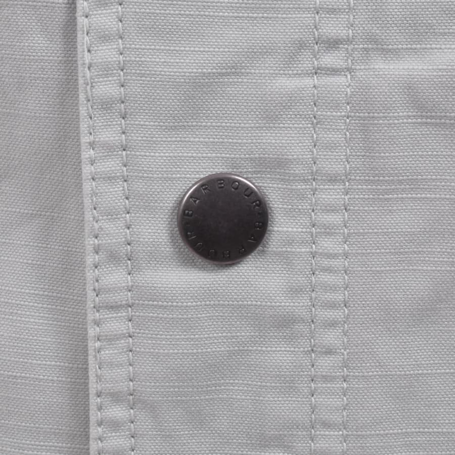 Image number 4 for Barbour Draftmen Overshirt Blue