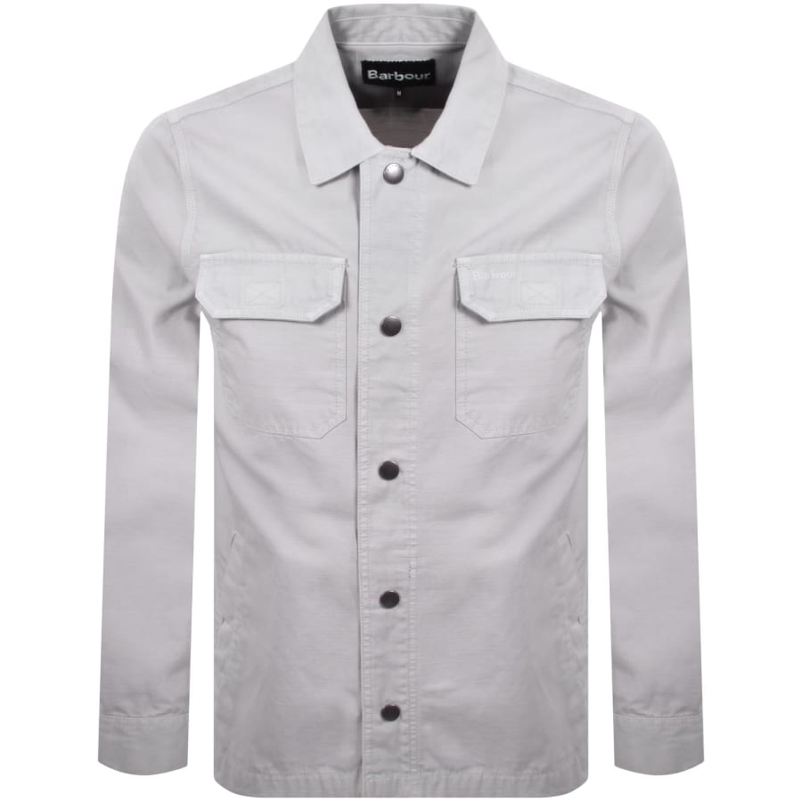Image number 1 for Barbour Draftmen Overshirt Blue