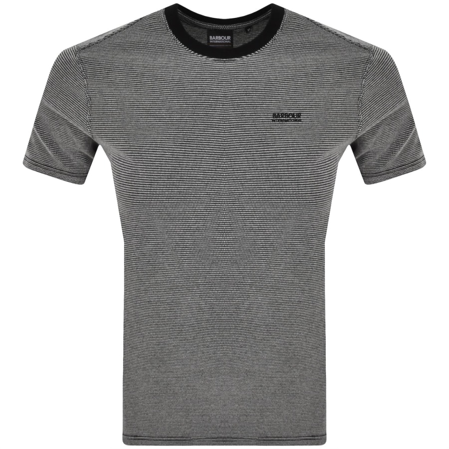 Image number 1 for Barbour International Halls Textured T Shirt Black