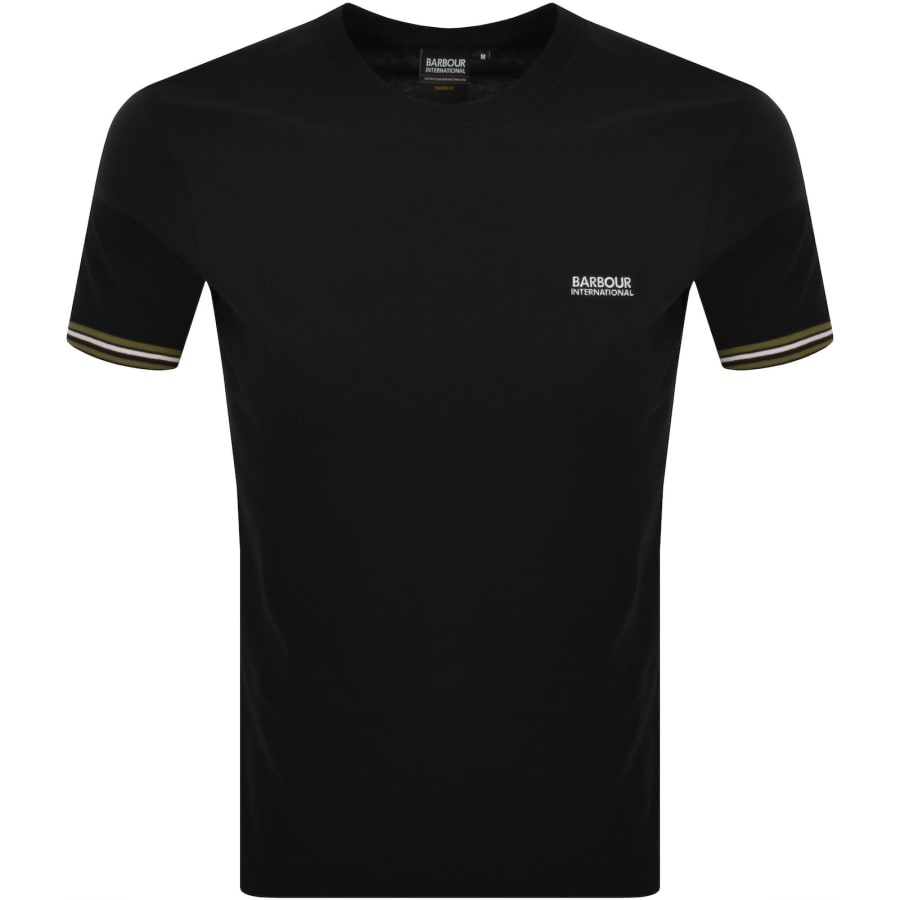 Image number 1 for Barbour International Burnwood Tipped TShirt Black