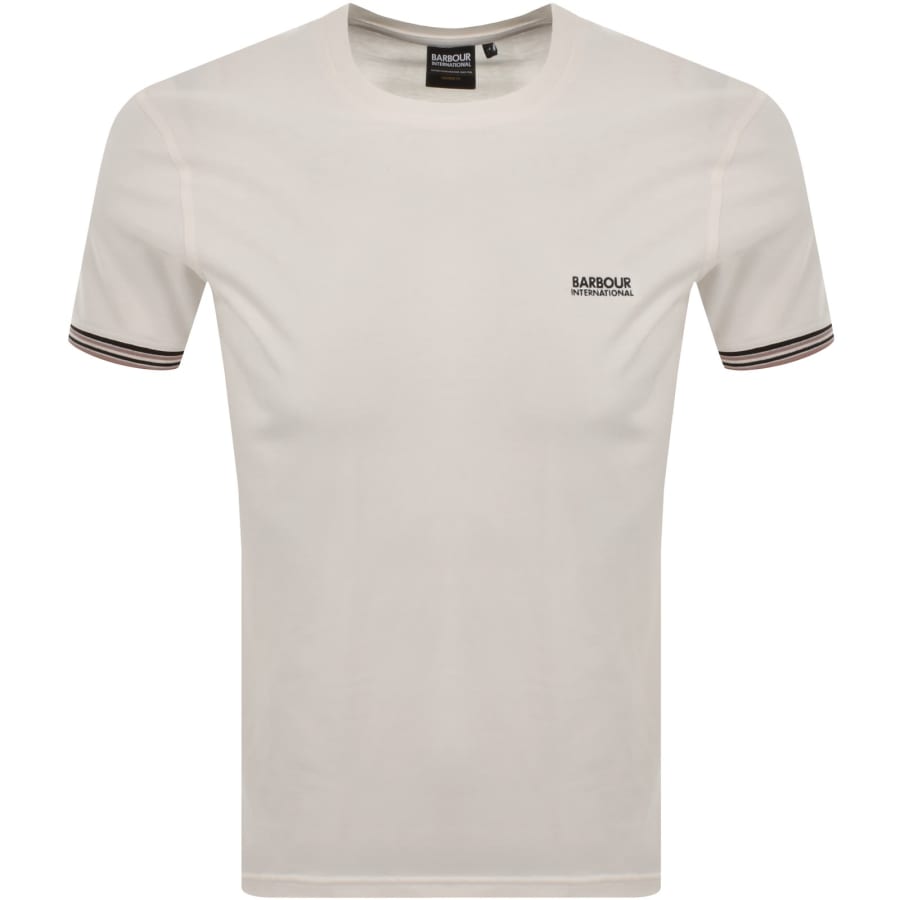 Image number 1 for Barbour International Burnwood T Shirt Cream