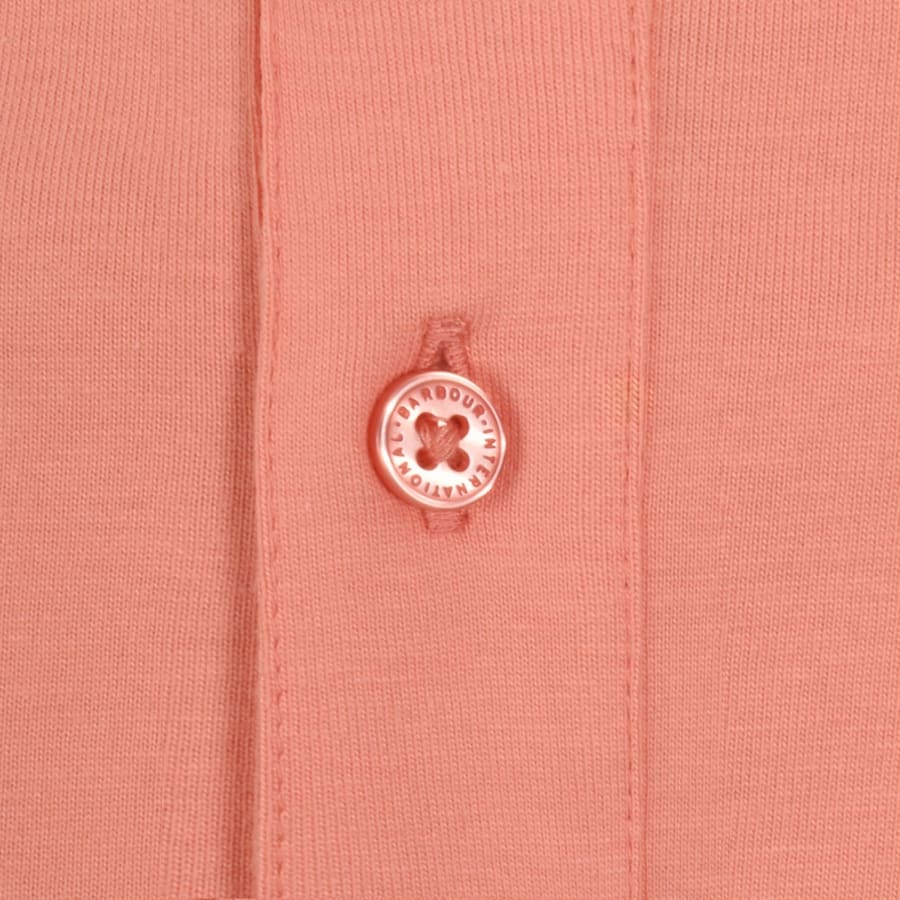 Image number 4 for Barbour International Burnwood Tipped Polo Pink