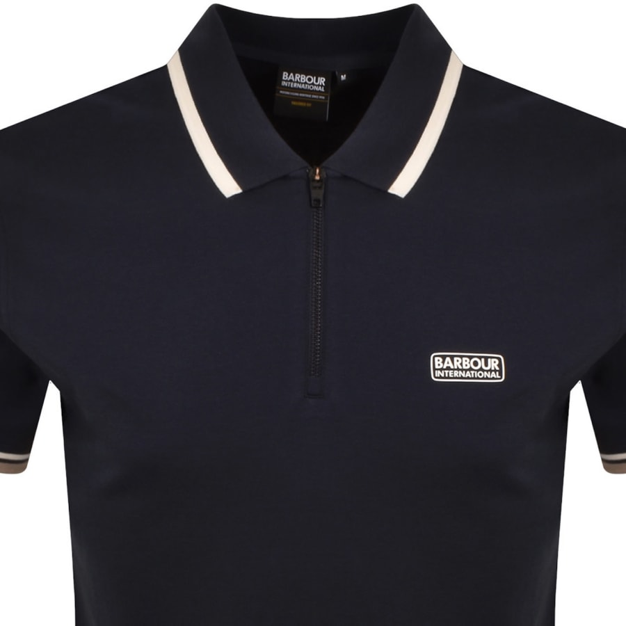 Image number 2 for Barbour International Panter Interlock Polo Navy