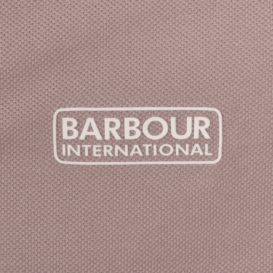 Image number 3 for Barbour International Essential Polo T Shirt Pink