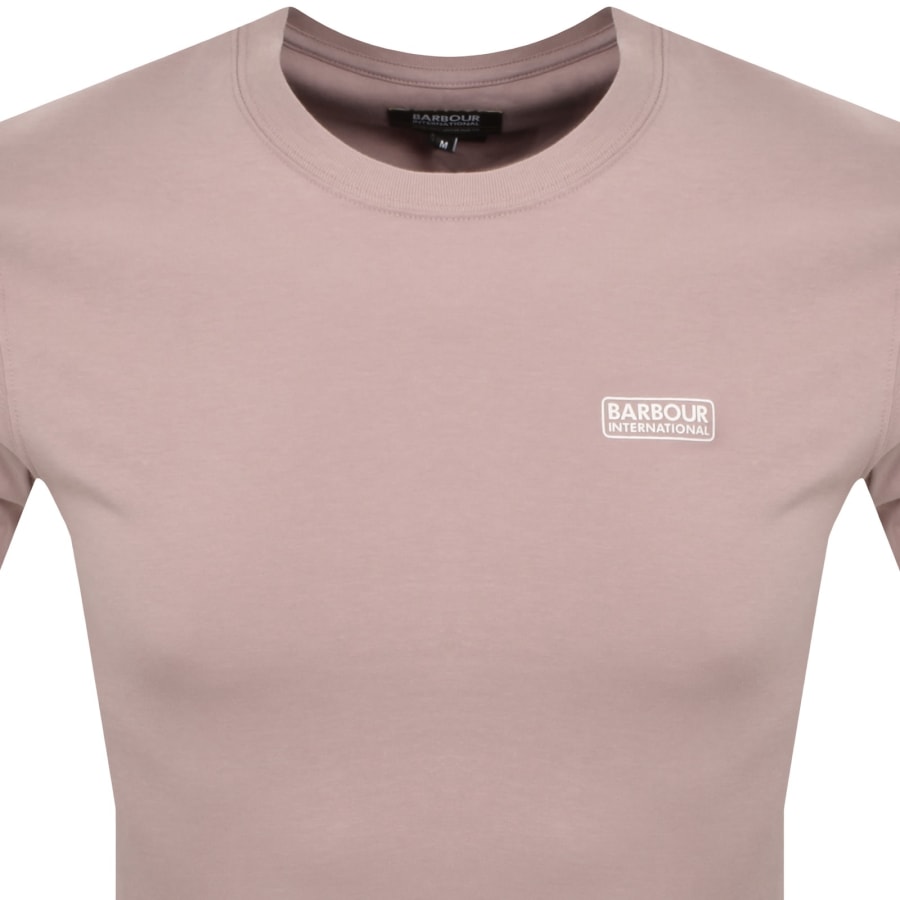 Image number 2 for Barbour International Small Logo T Shirt Pink