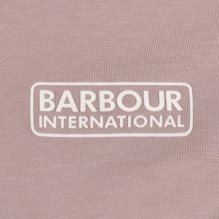 Image number 3 for Barbour International Small Logo T Shirt Pink