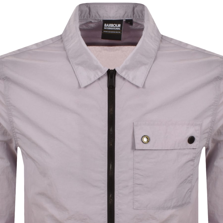 Image number 2 for Barbour International Inline Overshirt Purple