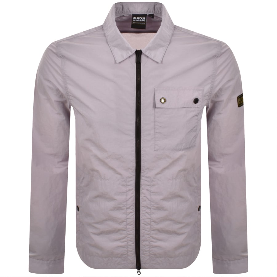 Image number 1 for Barbour International Inline Overshirt Purple
