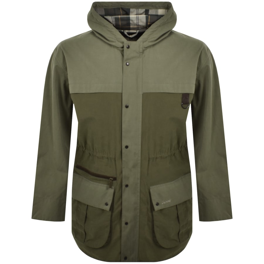 Image number 1 for Barbour Icons Durham Casual Jacket Green