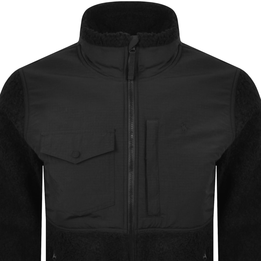 Image number 2 for Ralph Lauren Full Zip Hybrid Jacket Black