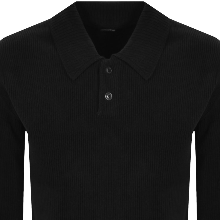 Image number 3 for CP Company Knit Polo T Shirt Black