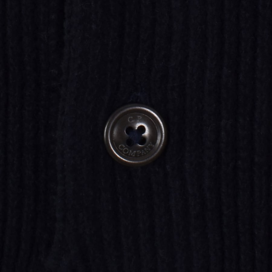 Image number 5 for CP Company Knit Polo T Shirt Navy