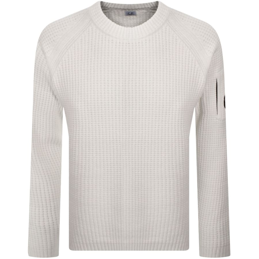 Image number 2 for CP Company Knit Jumper White