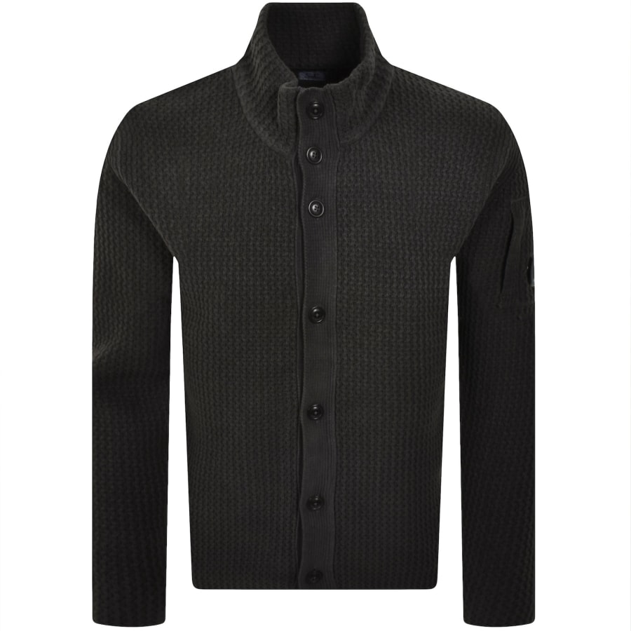 Image number 2 for CP Company Knit Cardigan Grey