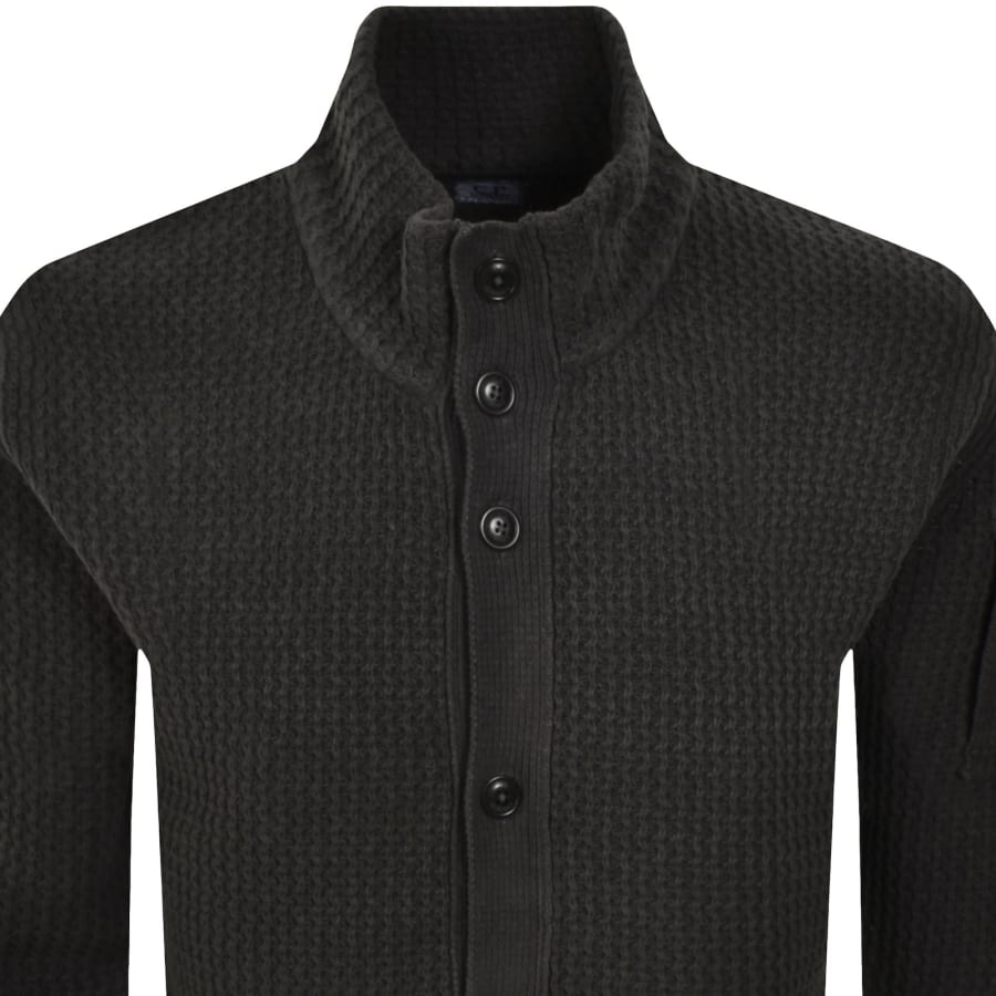 Image number 3 for CP Company Knit Cardigan Grey