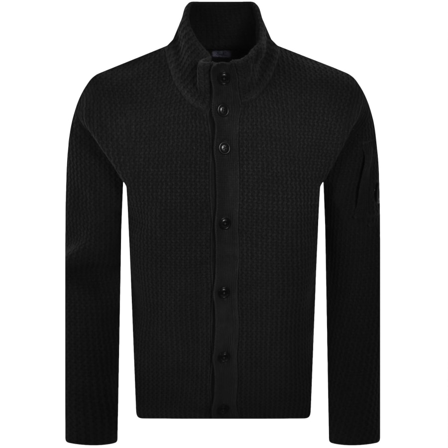 Image number 2 for CP Company Knit Cardigan Black