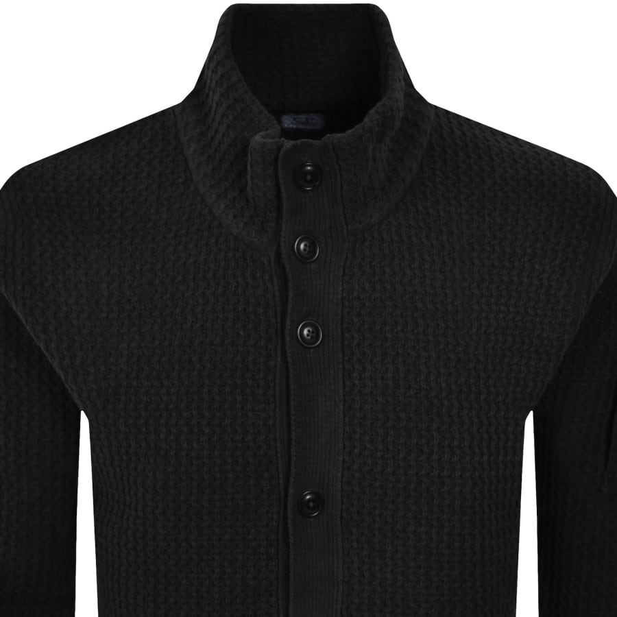 Image number 3 for CP Company Knit Cardigan Black
