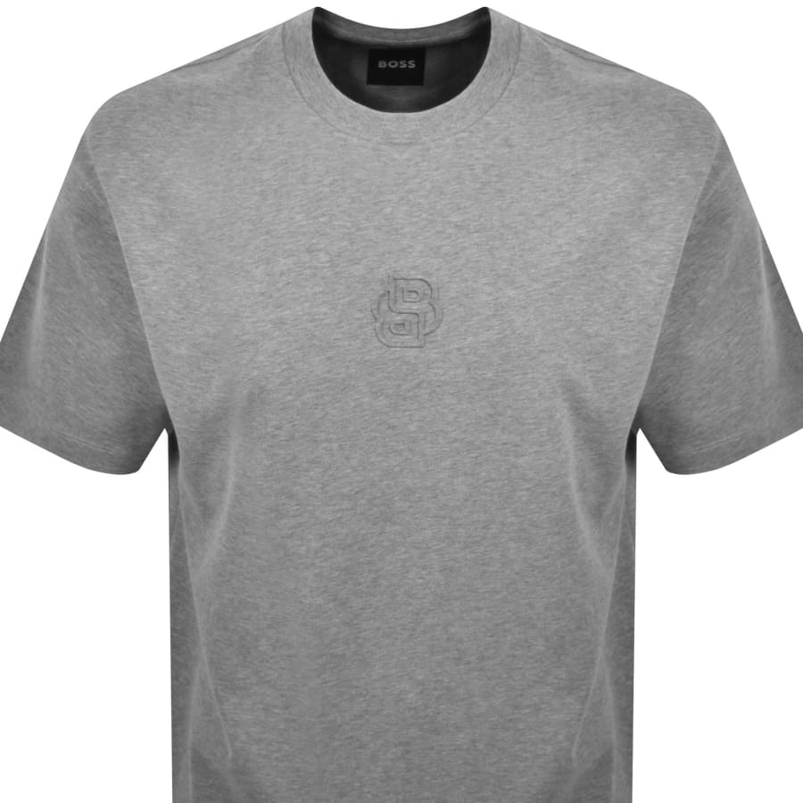 Image number 2 for BOSS C Tames 36 T Shirt Silver Grey
