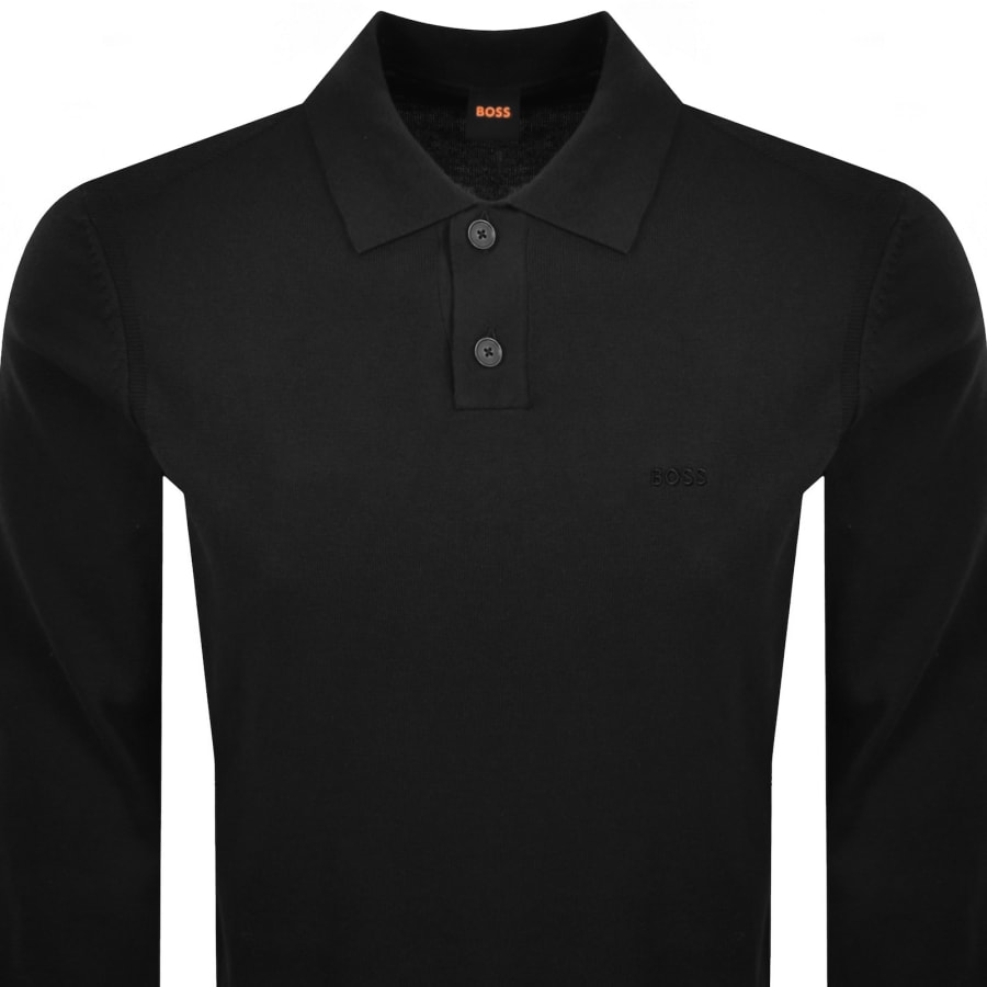 Image number 2 for BOSS Asac Polo Knit Jumper Black