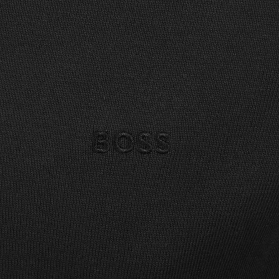 Image number 3 for BOSS Asac Polo Knit Jumper Black