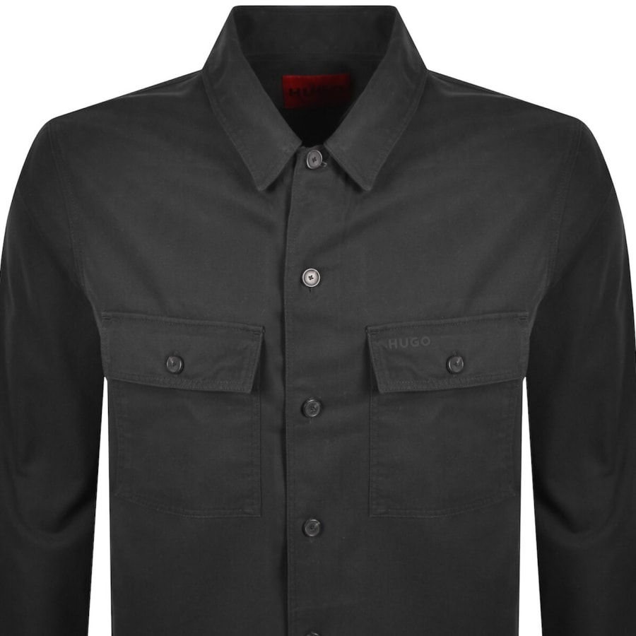Image number 2 for HUGO Epoldo Overshirt Jacket Black