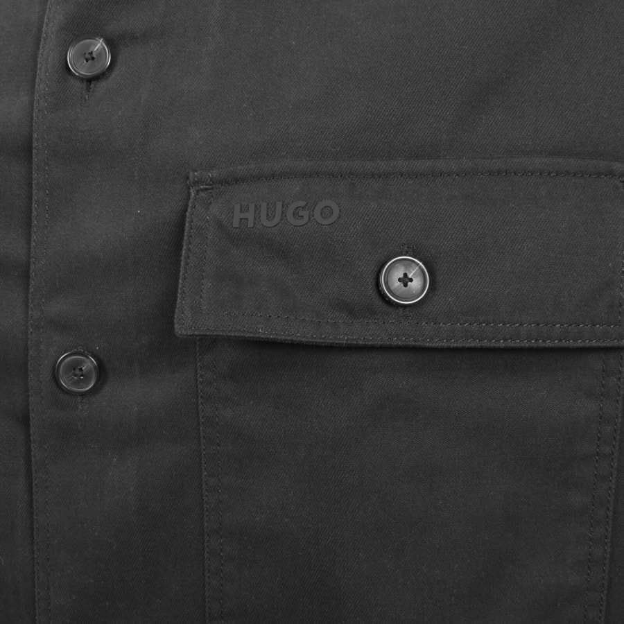 Image number 3 for HUGO Epoldo Overshirt Jacket Black