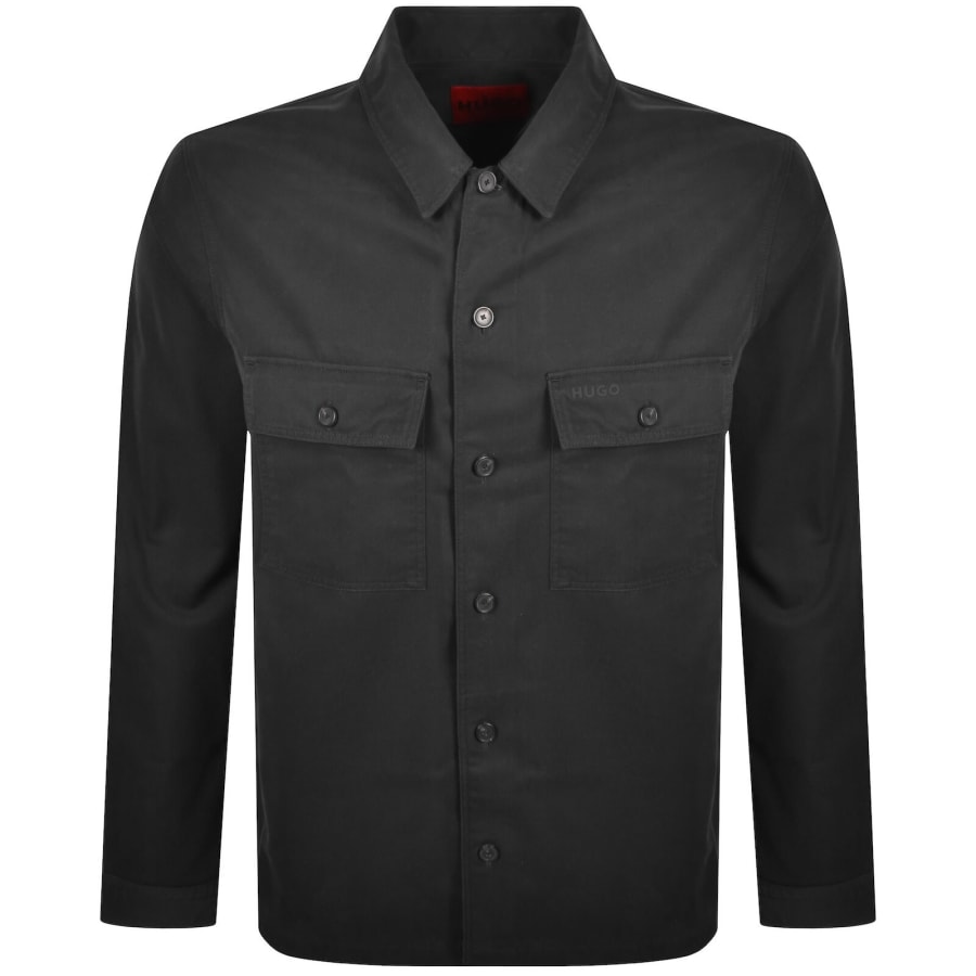 Image number 1 for HUGO Epoldo Overshirt Jacket Black