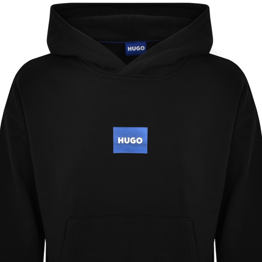 Image number 2 for HUGO Blue Nayohood Hoodie Black