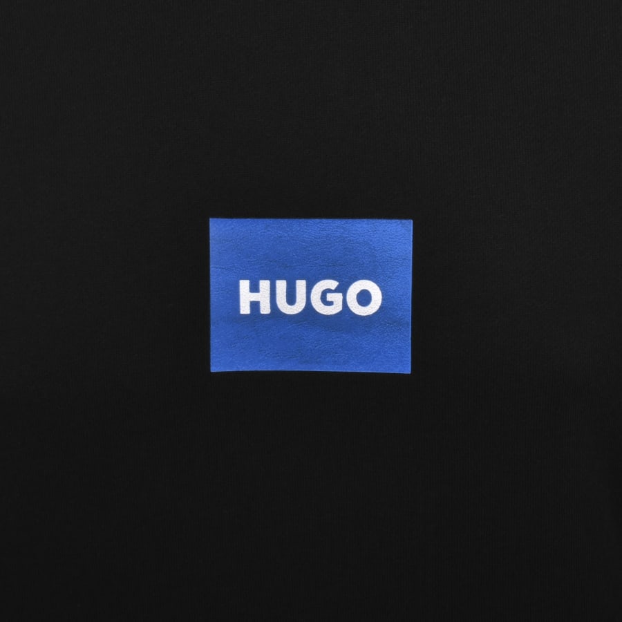 Image number 3 for HUGO Blue Nayohood Hoodie Black