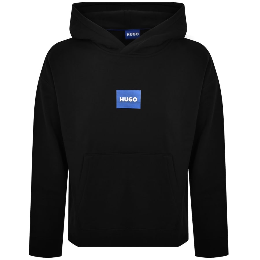 Image number 1 for HUGO Blue Nayohood Hoodie Black
