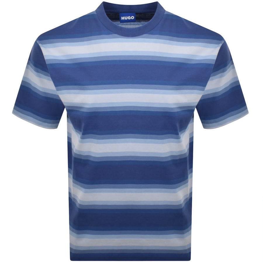 Image number 1 for HUGO Blue Nisote T Shirt Blue