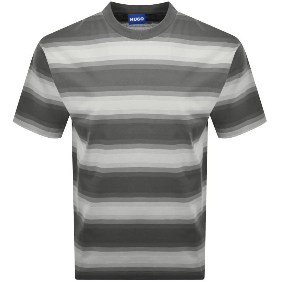 Image number 1 for HUGO Blue Nisote T Shirt Grey