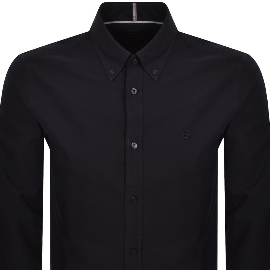 Image number 2 for BOSS H Roan Slim Fit Shirt Dark Blue