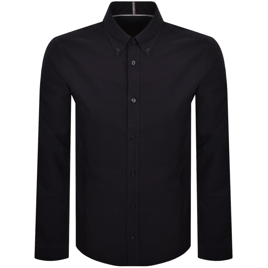Image number 1 for BOSS H Roan Slim Fit Shirt Dark Blue