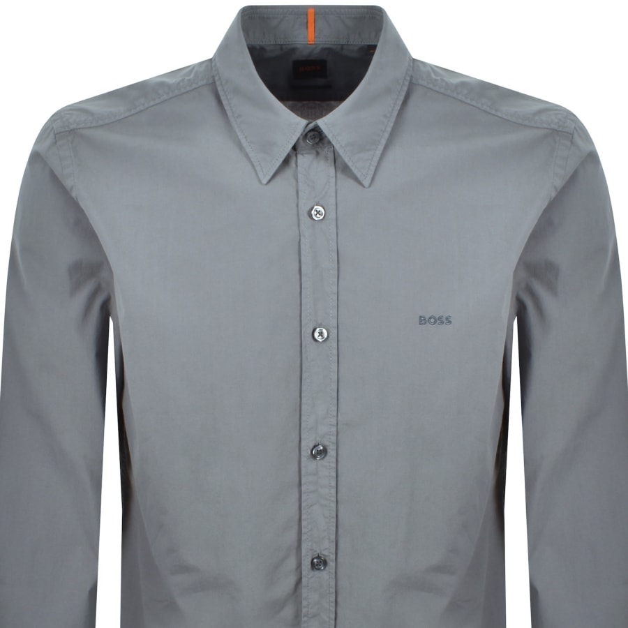 Image number 2 for BOSS Relegant 6 Long Sleeved Shirt Grey