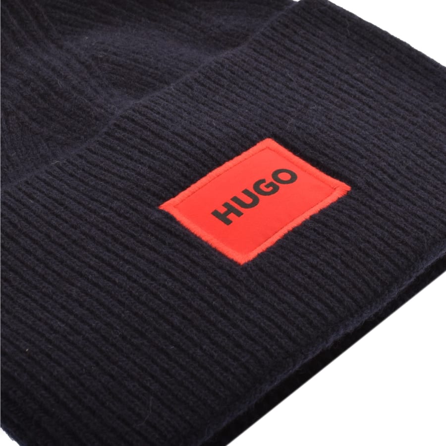 Image number 4 for HUGO Xaff 6 Beanie Hat Navy