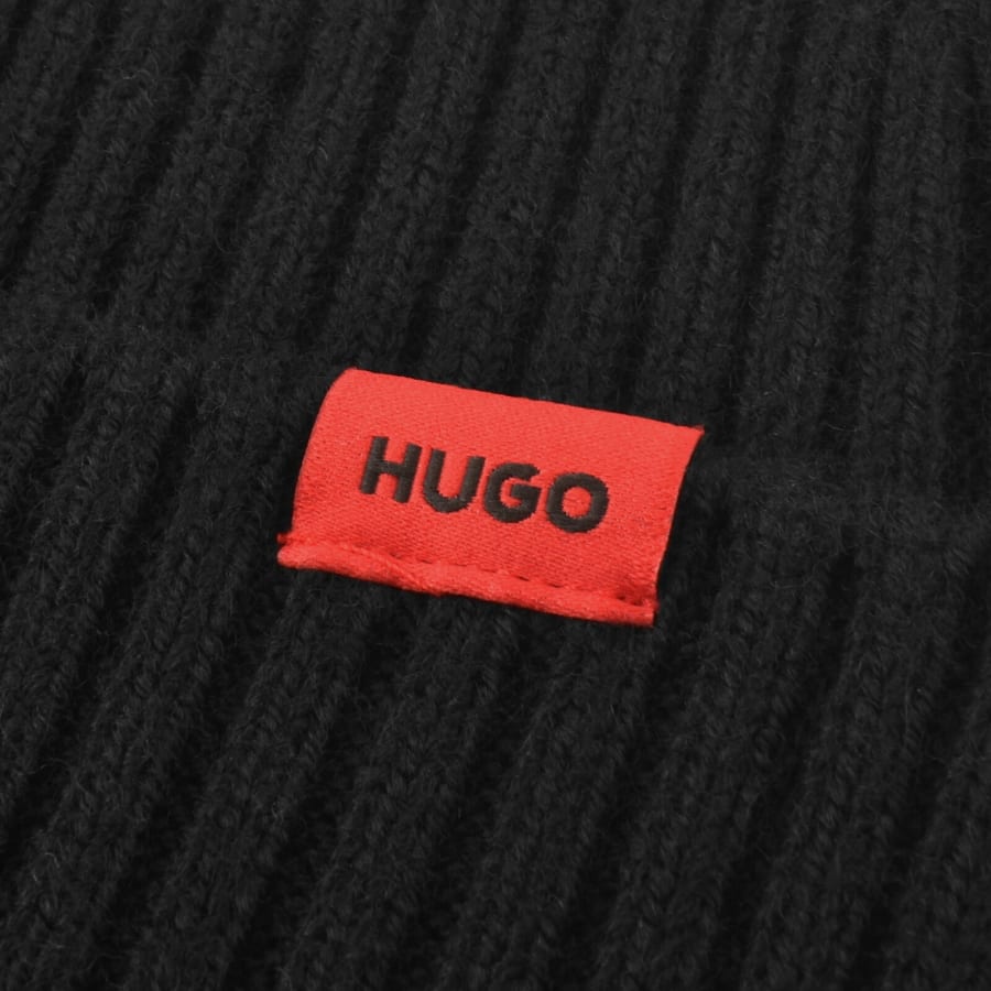 Image number 3 for HUGO Xola Wool Beanie Black