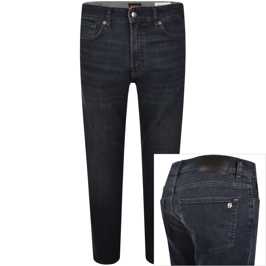 Image number 1 for BOSS Re Maine Regular Fit Jeans Dark Blue