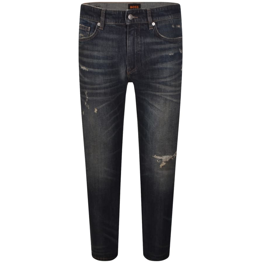 Image number 2 for BOSS Delaware Slim Fit Jeans Dark Blue