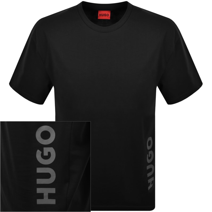 Image number 1 for HUGO Relaxed Sun Protected T Shirt Black