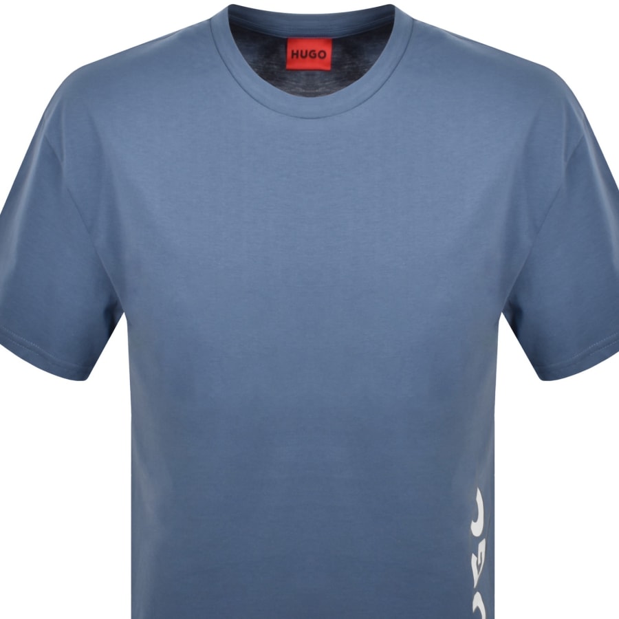 Image number 3 for HUGO Relaxed Sun Protected T Shirt Blue