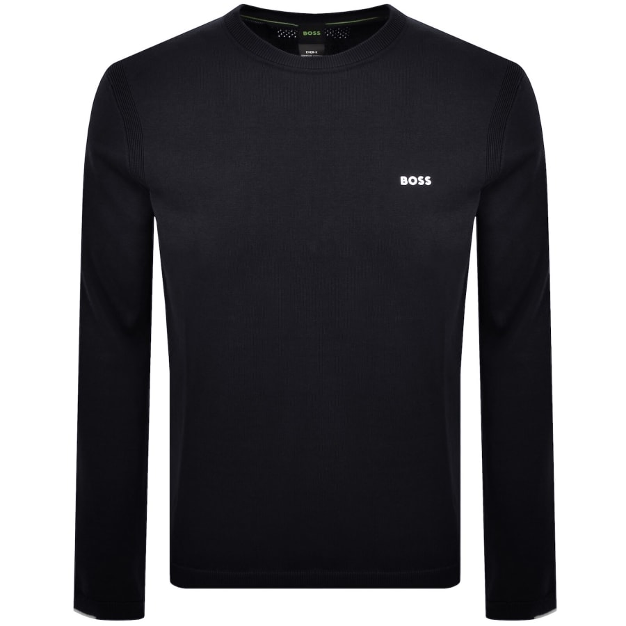Image number 1 for BOSS Ever X Crew Neck Jumper Dark Blue