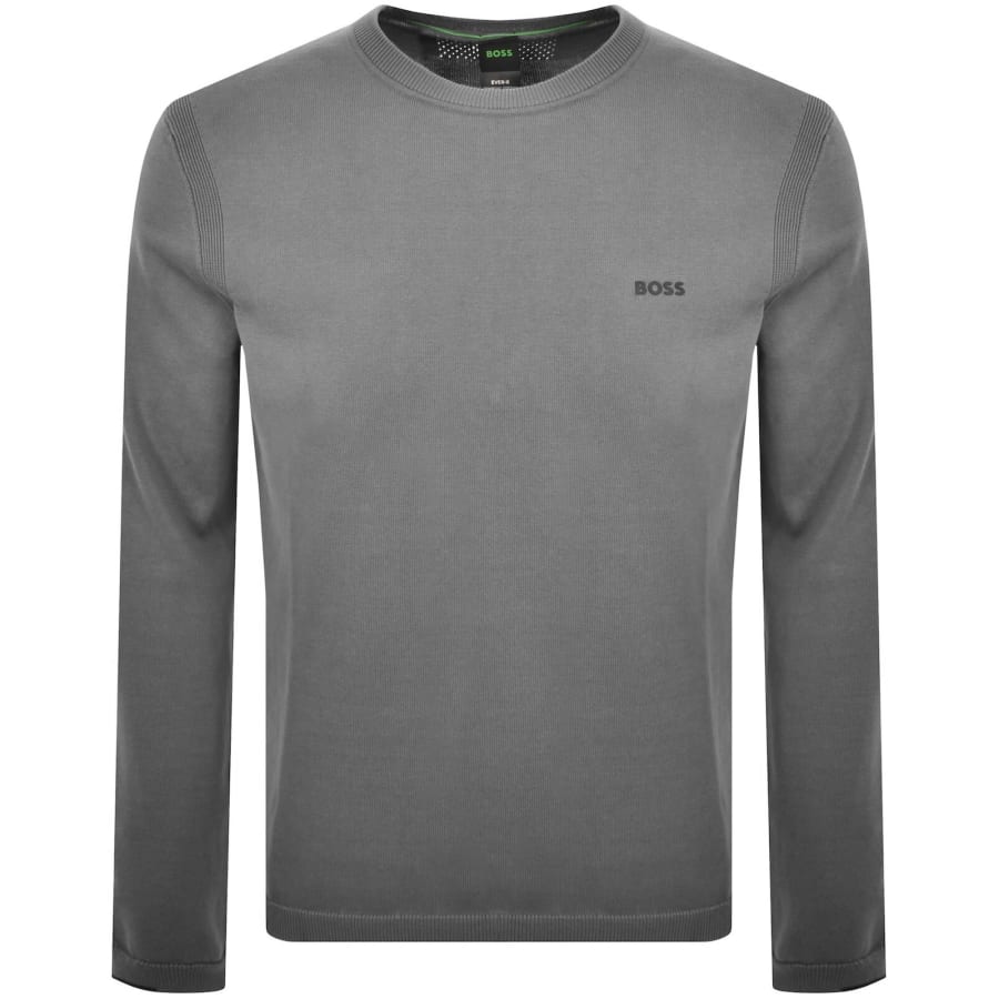 Image number 1 for BOSS Ever X Crew Neck Jumper Grey
