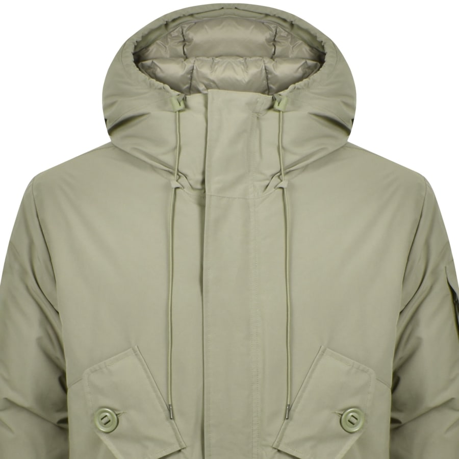 Image number 3 for CP Company Long Jacket Green