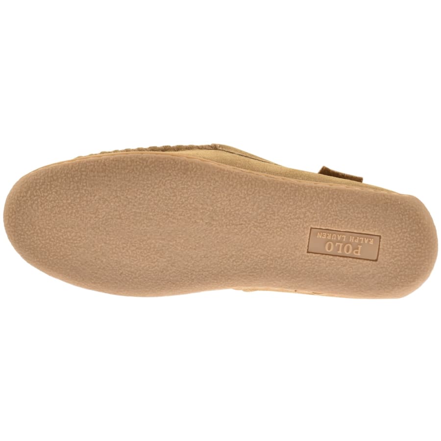 Image number 5 for Ralph Lauren Brenan Slippers Natural Brown