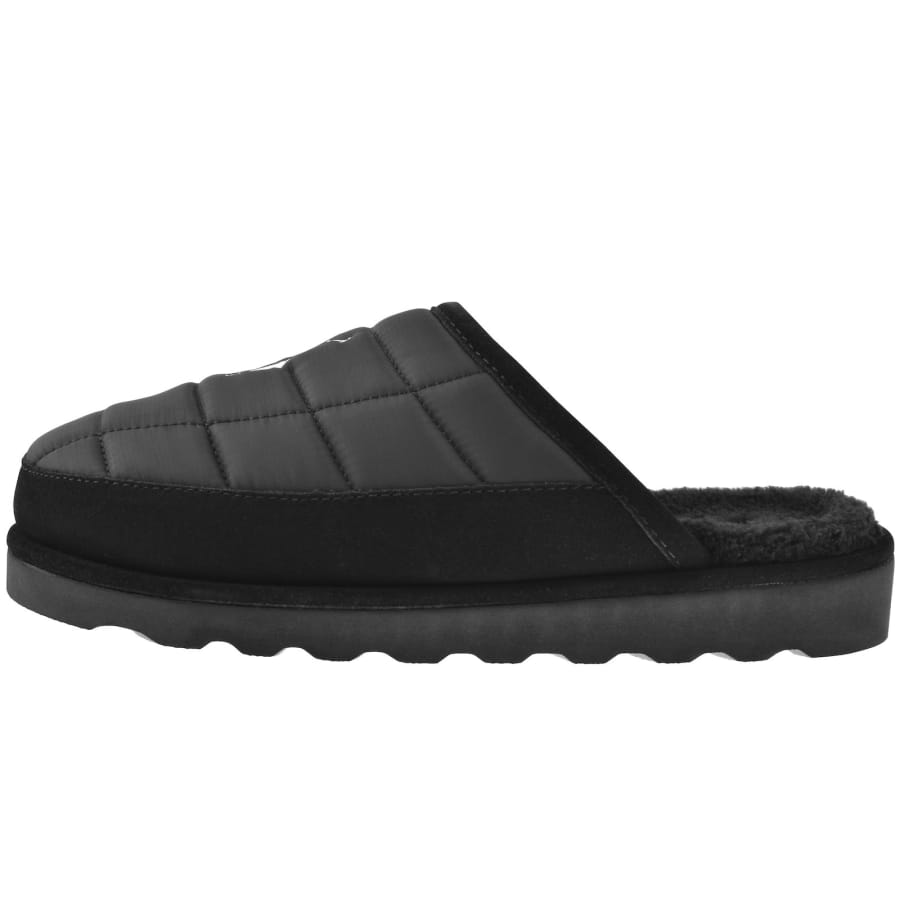 Image number 2 for Ralph Lauren Reade Scuff Slippers Black