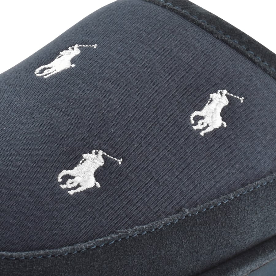 Image number 4 for Ralph Lauren Reade Scuff Slippers Navy