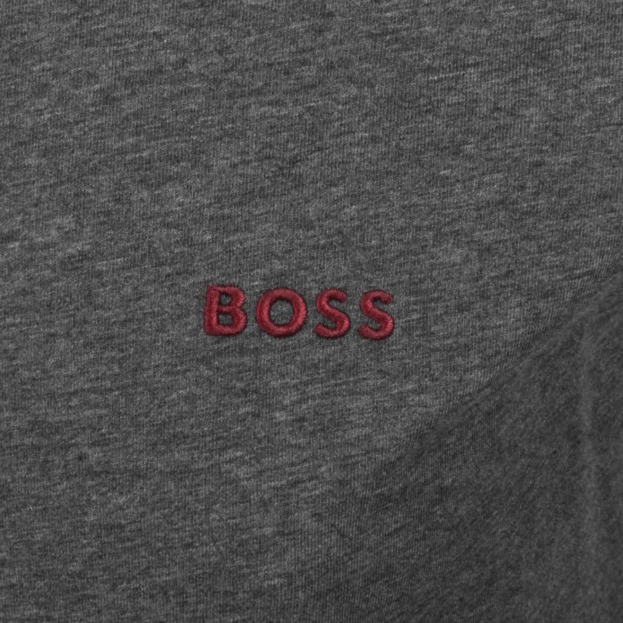 Image number 3 for BOSS Mix And Match Long Sleeve T Shirt Grey