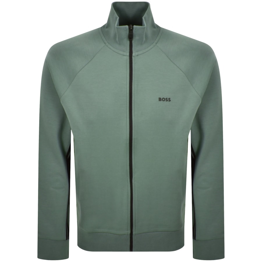 Image number 2 for BOSS Full Zip Tracksuit Set Green