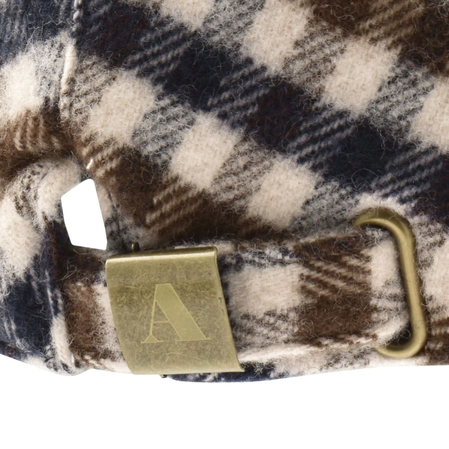 Image number 3 for Aquascutum Club Check Flat Cap Beige